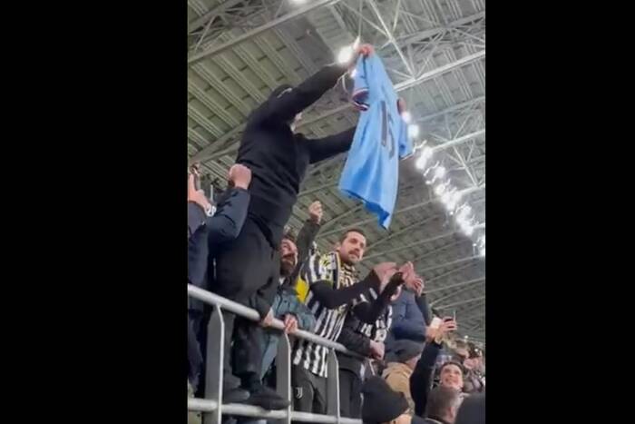 Kibic Juventusu zadrwił z Interu Mediolan. Tak zachował się na stadionie [WIDEO]
