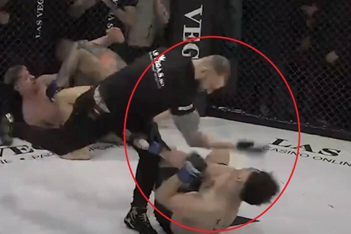 Skandaliczne sceny na gali freakfightowej. Sędzia uderzył zawodnika. Poszło o... alkohol? [WIDEO]