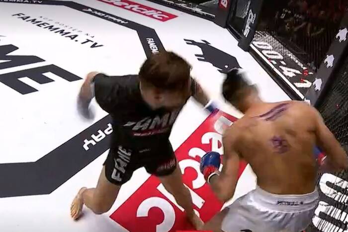 Wskoczył na zastępstwo i wygrał! "Ferrari" triumfuje na Fame MMA [WIDEO]