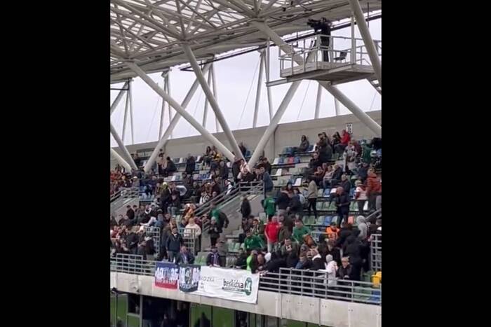 Bijatyka na polskim stadionie! Są poszkodowani [WIDEO]