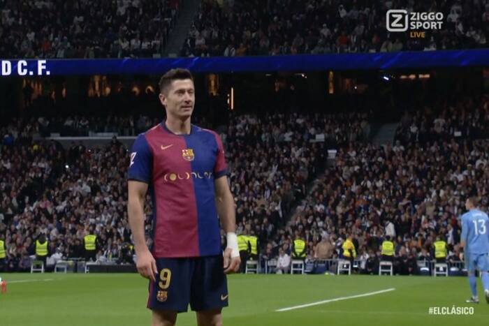 Dublet Lewandowskiego w El Clasico! Polak pozamiatał na Bernabeu [WIDEO]