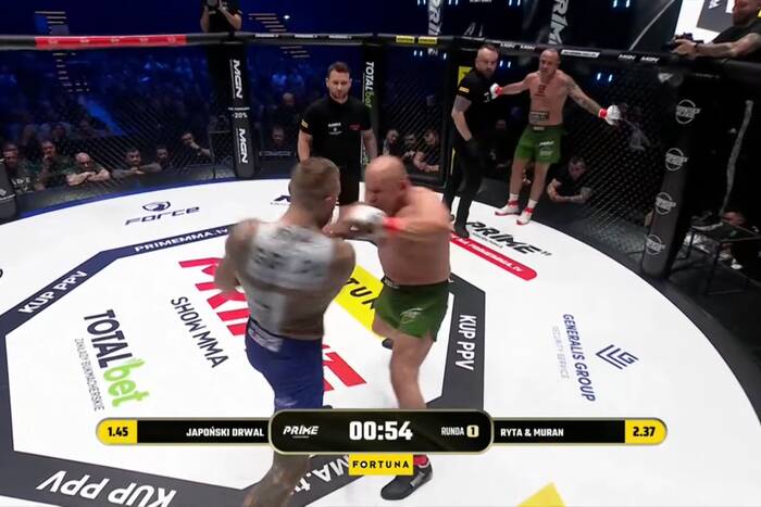 Murański walczył w przewadze i przegrał! Ostra jatka w Prime MMA [WIDEO]