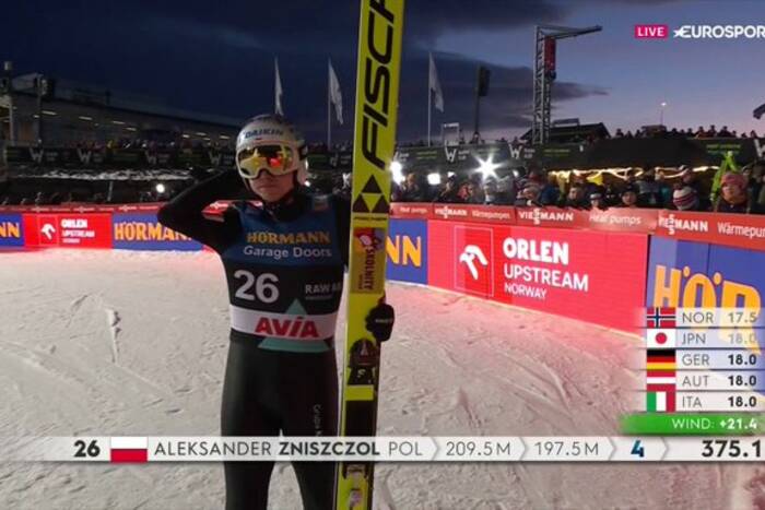 Zniszczoł w TOP 10! Upadek Prevca w Vikersund