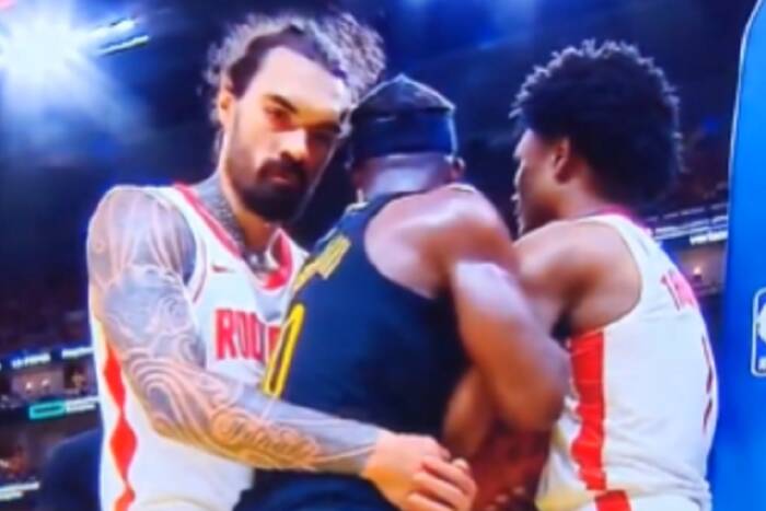 Koszykarskie jaja w NBA. Nagle zaczął przytulać rywala [WIDEO]