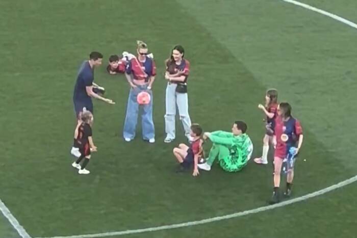 Piękne sceny po El Clasico. Szczęsny, jego syn i Lewandowski w rolach głównych. "Absolutna perełka" [WIDEO]