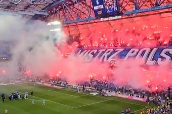 Piękna feta w Poznaniu! Tak Lech świętuje mistrzostwo [WIDEO]