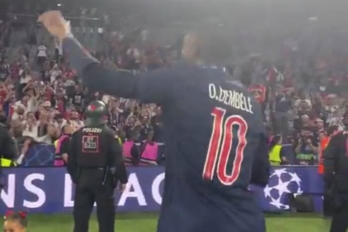 Co za święto! Tak kibice śpiewali o Dembele po finale LM [WIDEO]
