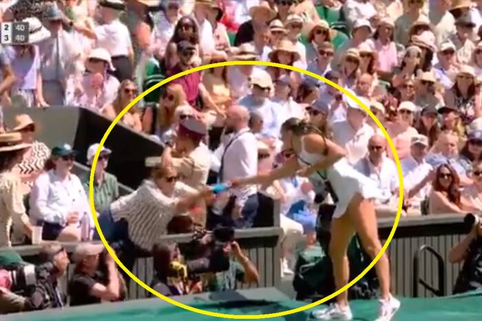 Niebezpieczna sytuacja na Wimbledonie. Sabalenka ruszyła z pomocą [WIDEO]