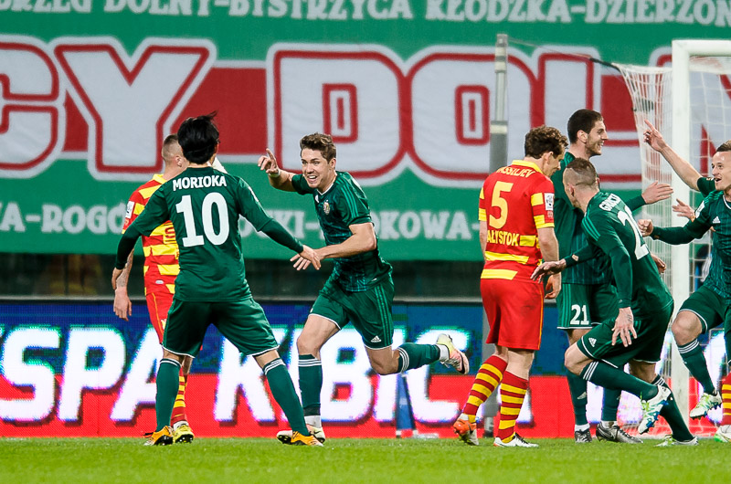 Jagiellonia przegrała we Wrocławiu ze Śląskiem