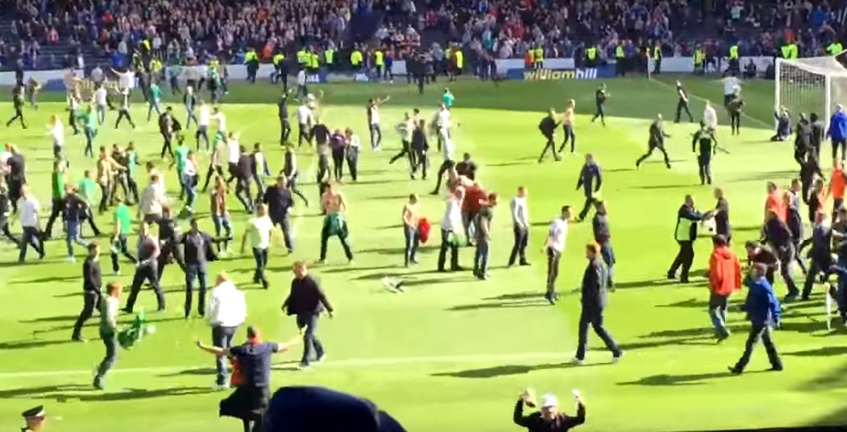 Skandal w Szkocji. Potężna bójka po finale pucharu [VIDEO]