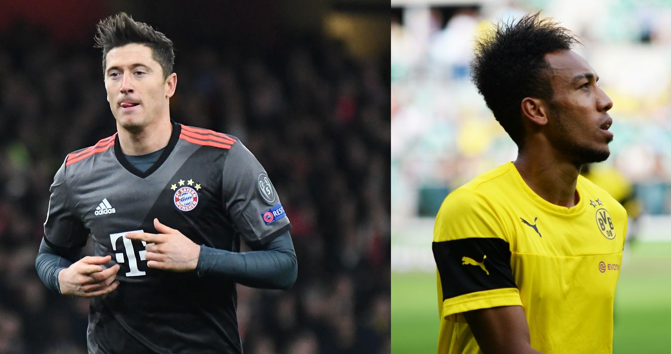 Trwa walka o koronę króla strzelców Bundesligi. Aubameyang trafił po raz drugi i wyprzedził Lewandowskiego!