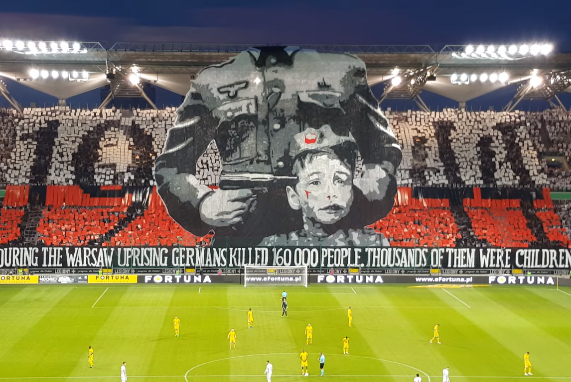 Legia jednak ukarana za oprawę dotyczącą Powstania Warszawskiego. Jest raport UEFA