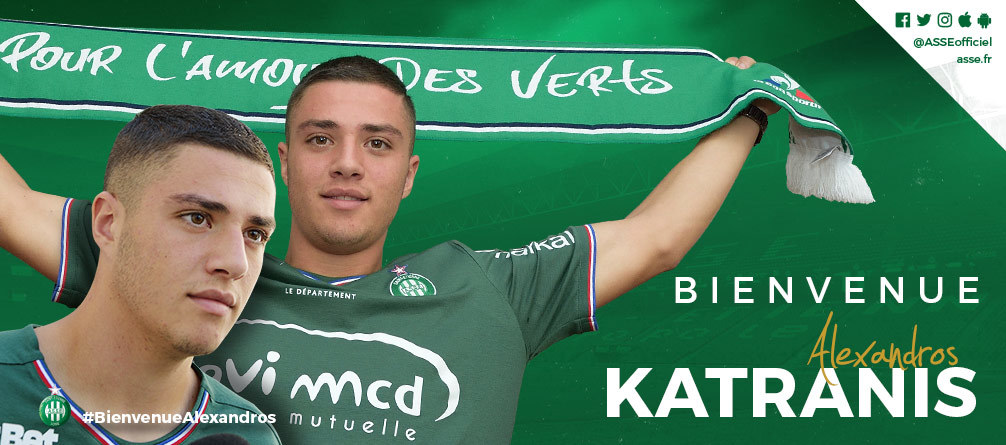 Katranis podpisał pięcioletni kontrakt z AS Saint-Etienne