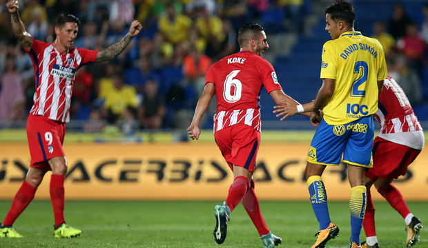 Atletico bezlitosne dla Las Palmas! Świetna przewrotka Koke, Oblak obronił karnego [VIDEO]