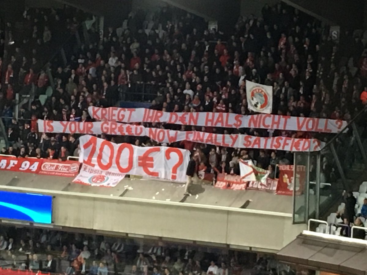 Protest kibiców Bayernu Monachium. "Czy wasza chciwość jest teraz zaspokojona?" [VIDEO]