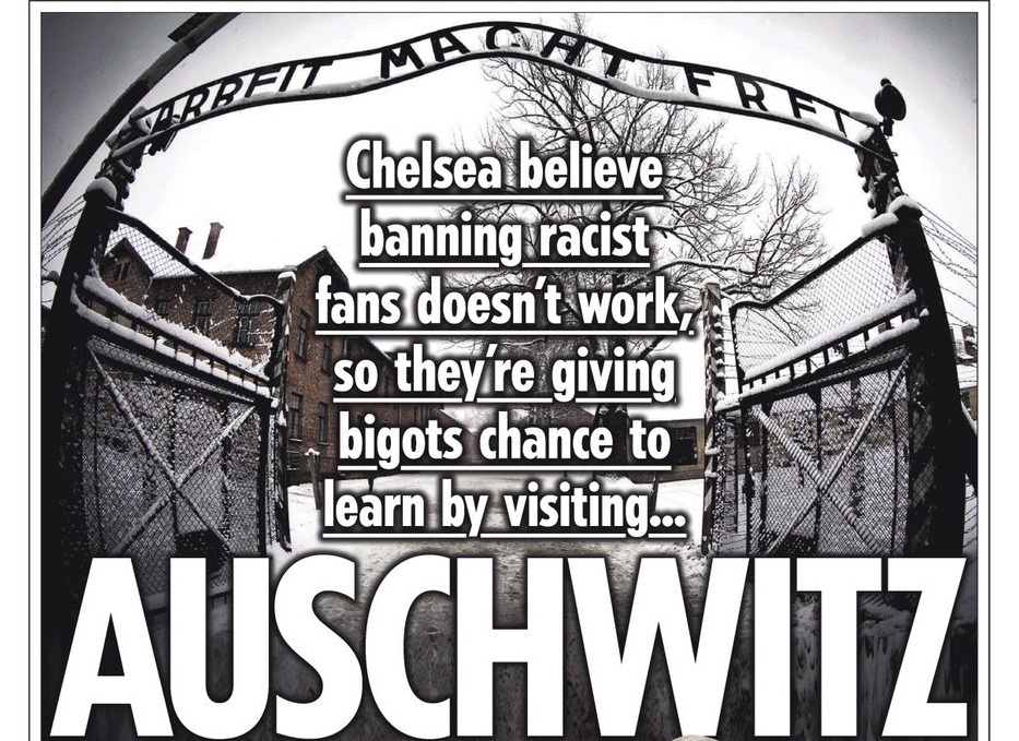 Chelsea walczy z rasizmem. Chce wysyłać kibiców do Oświęcimia [ZDJĘCIE]