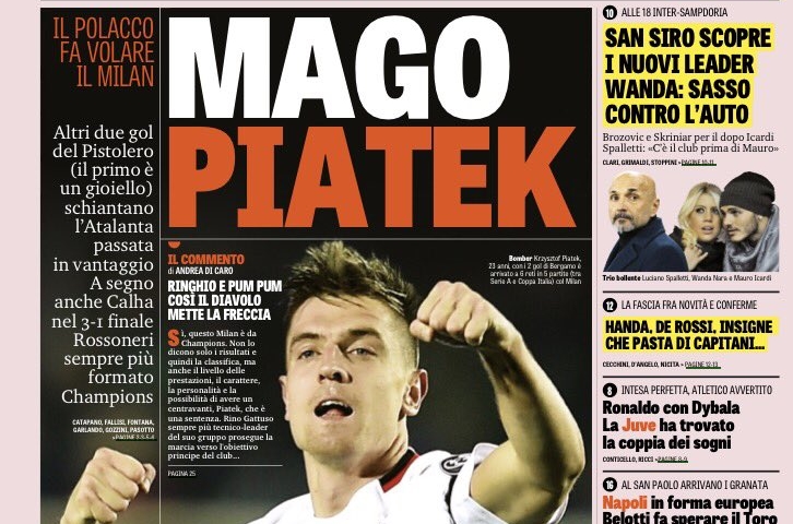Włoskie media oceniły występ Krzysztofa Piątka. "Magik", "błyszczał jak klejnot na wieczornej gali"