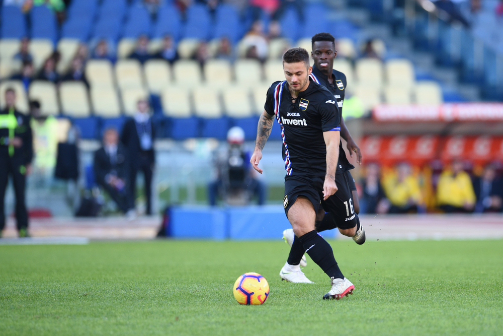 Sampdoria przegrała z Lazio Rzym, grał Karol Linetty