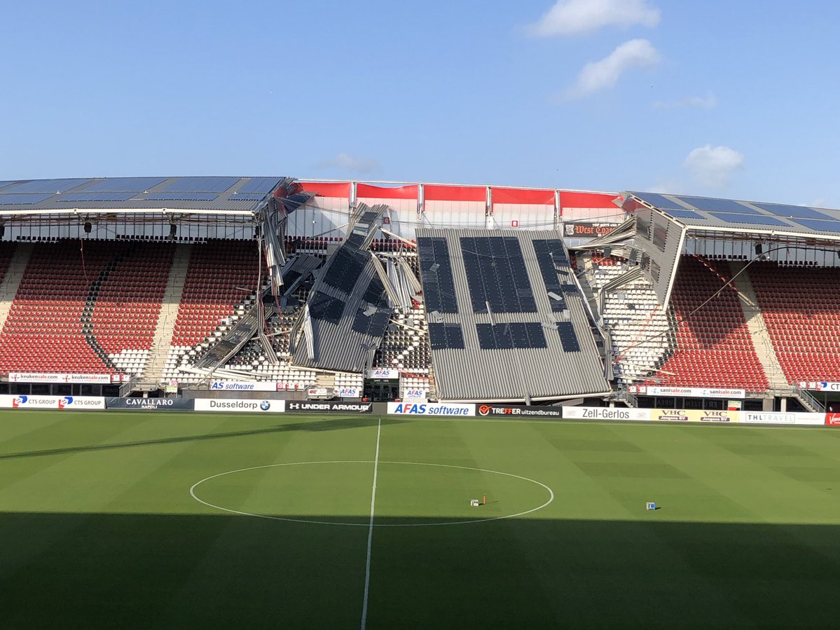 Ekspert oskarża ws. katastrofy budowlanej na stadionie AZ Alkmaar. "Od 13 lat wiedziałem, że to runie"
