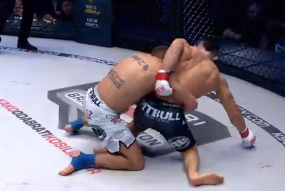 Antun Racić mistrzem KSW. Wygrał walkę o pas z Polakiem [WIDEO]