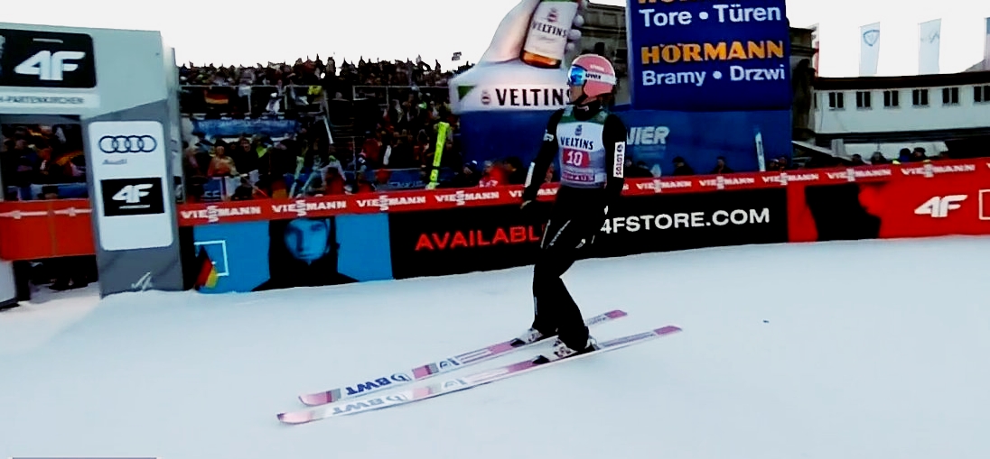Kapitalny Dawid Kubacki w Ga-Pa! Polak znów na podium. Marius Lindvik był najlepszy