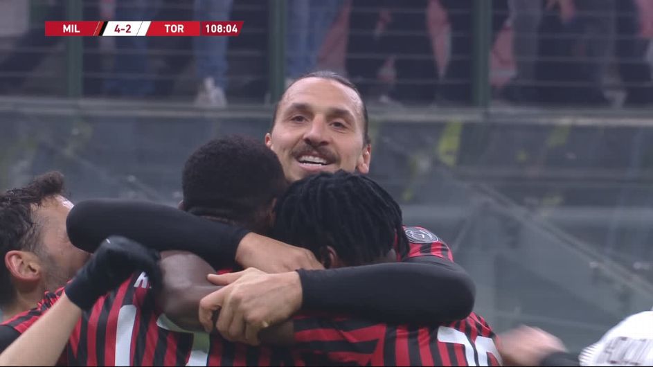 AC Milan wygrał po dogrywce z Torino. Ibrahimović wszedł z ławki i trafił, Piątek bez błysku [WIDEO]