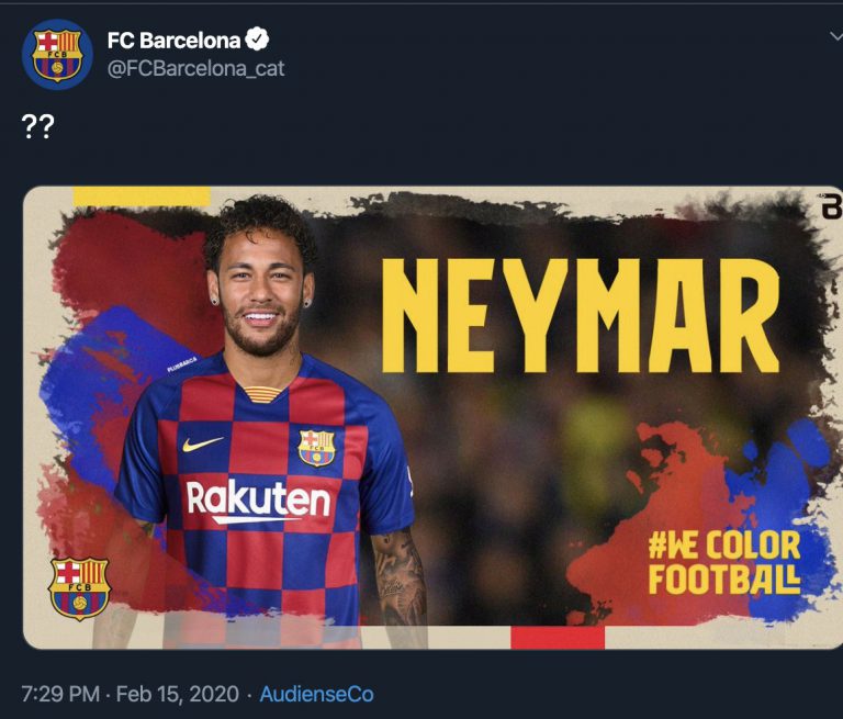 Hakerzy przejęli konta FC Barcelony. Transfer Neymara i hasztag "bartomeuout" na oficjalnych profilach klubu