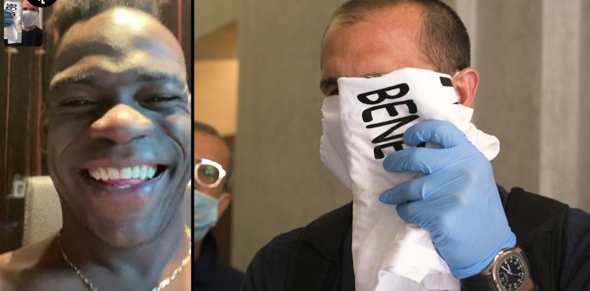 Mario Balotelli i Giorgio Chiellini pogodzili się przed kamerami. Koszulka ze specjalną dedykacją