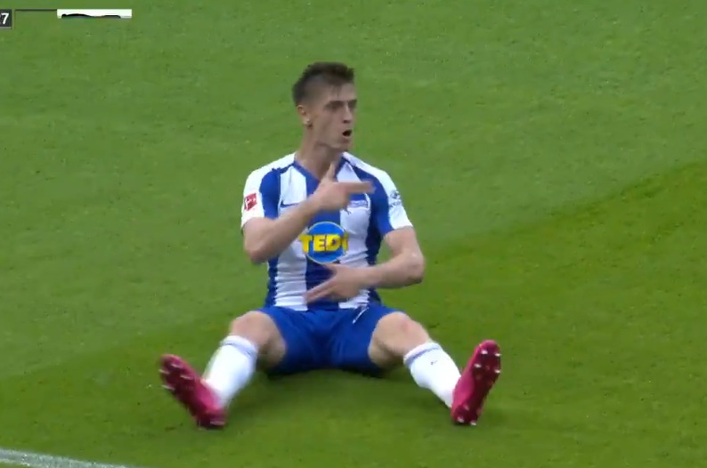 Gol Krzysztofa Piątka po świetnej akcji, ale to za mało. Hertha rozbita przez Eintracht [WIDEO]