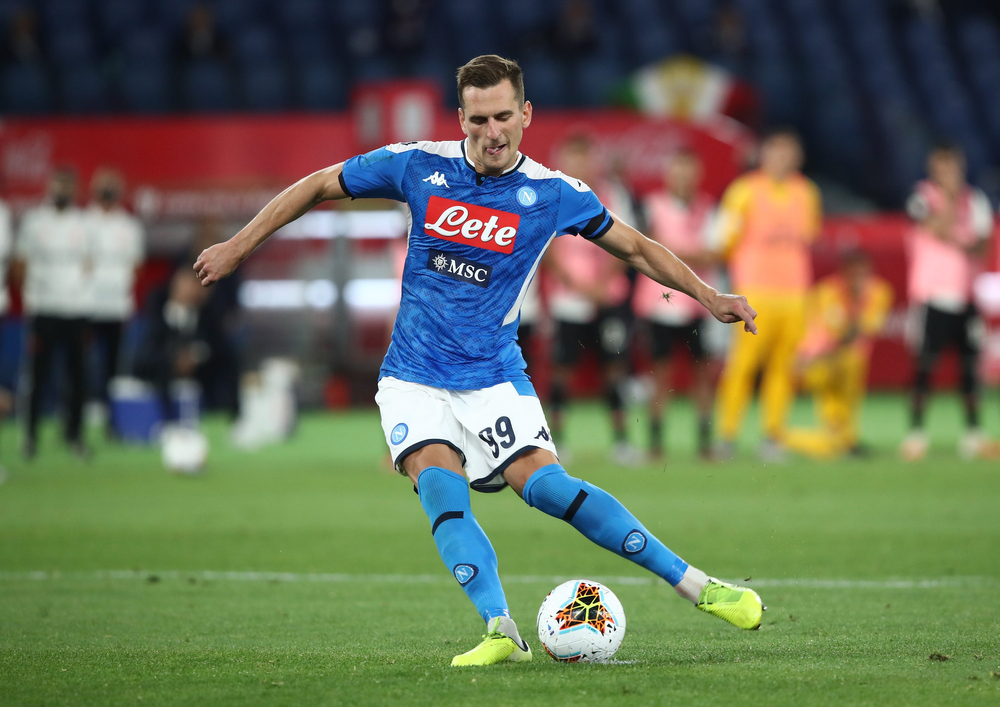 Składy na mecz Napoli - AS Roma. Dwóch Polaków zagra od początku