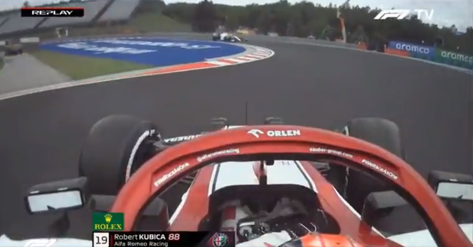 Robert Kubica z ostatnim czasem na treningu przed GP Węgier. Polak obrócił bolid na jednym z okrążeń [WIDEO]