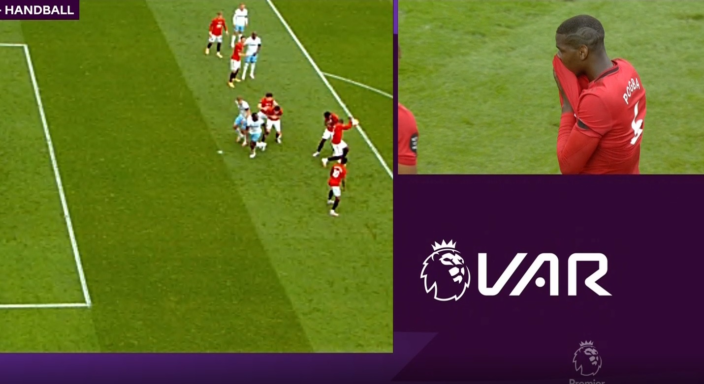 Manchester United tylko zremisował z West Hamem. Kuriozalne zachowanie Paula Pogby w polu karnym [WIDEO]