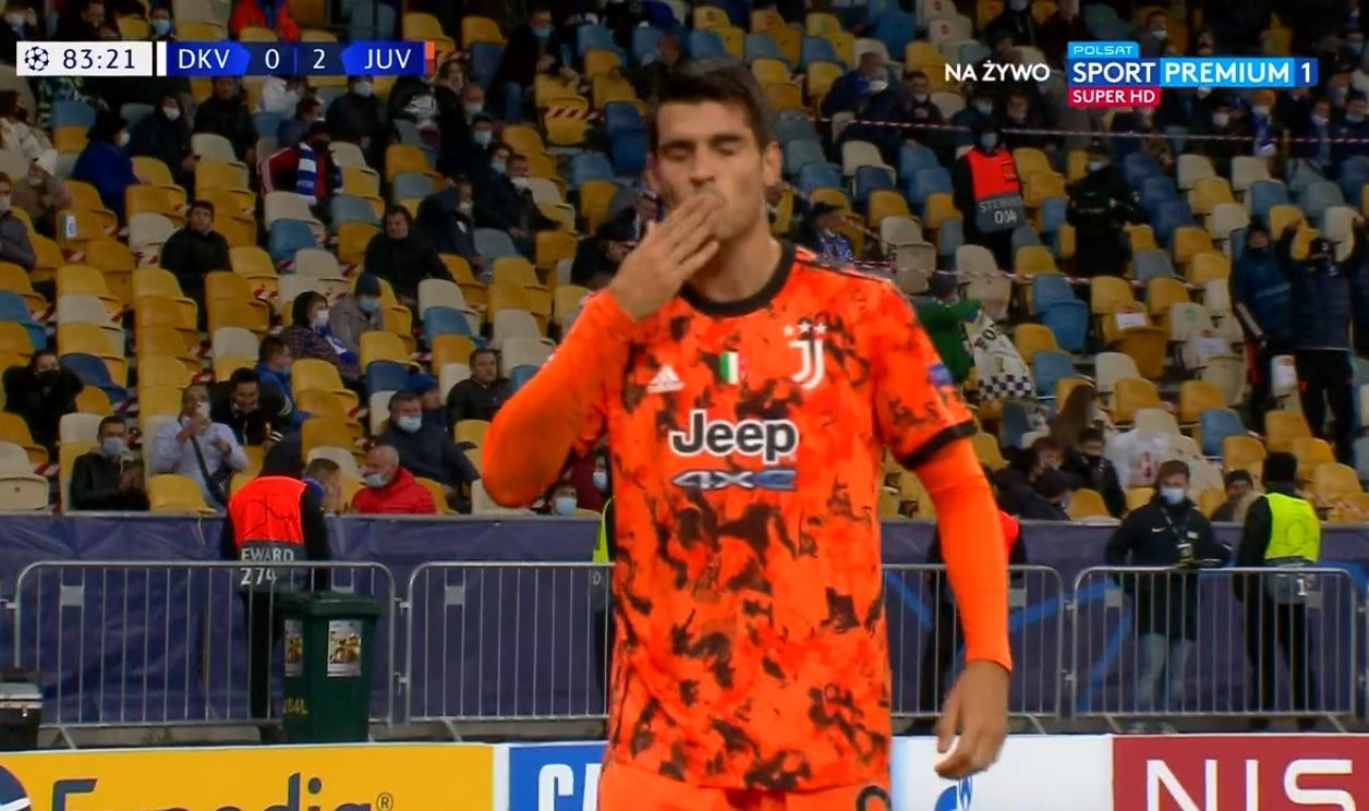 Juventus zaczął Ligę Mistrzów od zwycięstwa. Alvaro Morata bohaterem, grali dwaj Polacy [WIDEO]