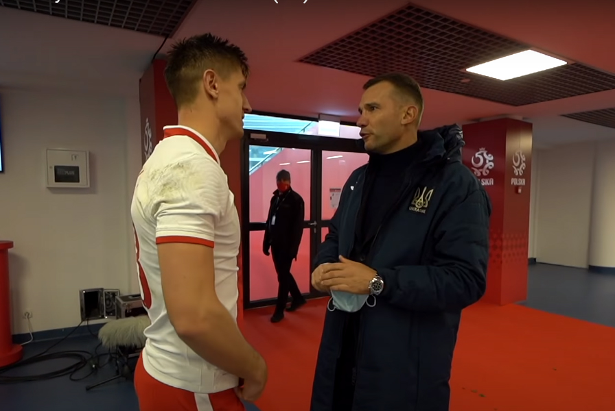 Kulisy meczu Polska - Ukraina. Szewczenko do Piątka: Gdybyś grał u nas, strzeliłbyś pięć goli