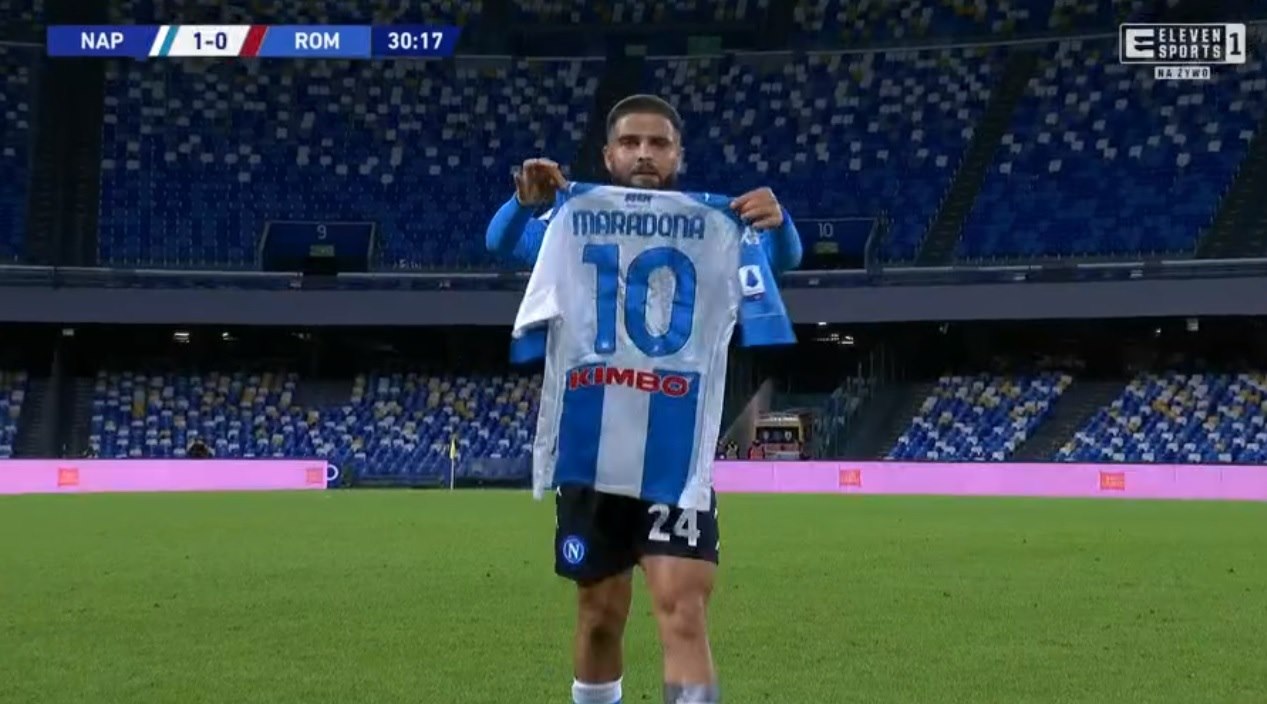 Świetne uderzenie Lorenzo Insigne i dedykacja dla Diego Maradony. Dobry mecz Piotra Zielińskiego [WIDEO]