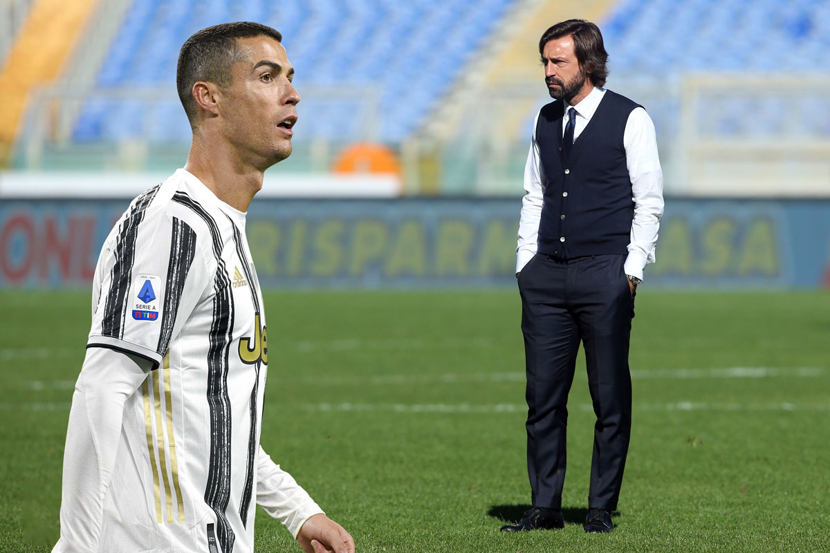 Nowicjusz rzucony na głęboką wodę, Juventus z Pirlo tonie. Tu nie pomoże nawet Cristiano Ronaldo