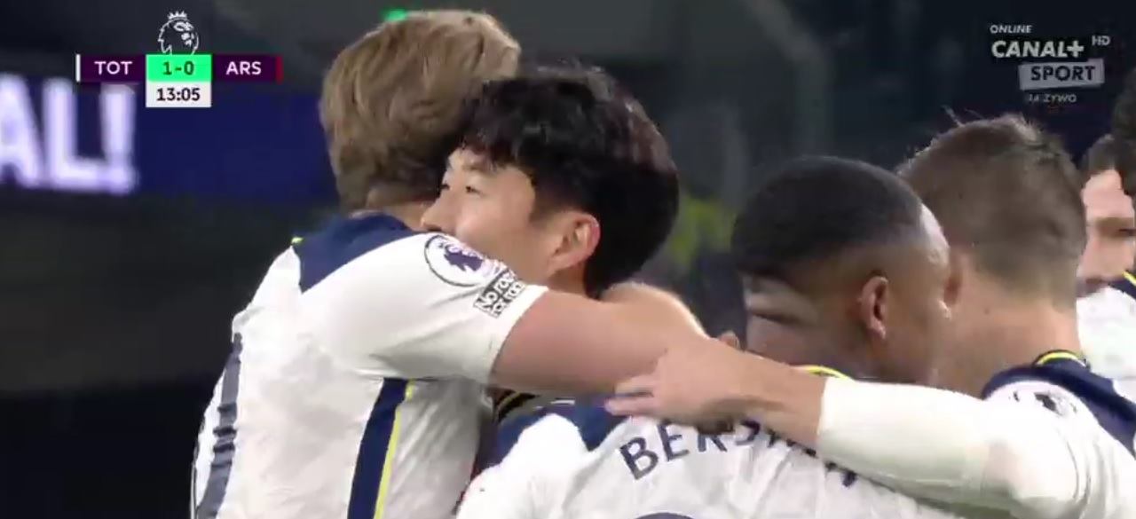 Tottenham lepszy w derbach Londynu! Heung-Min Son i Harry Kane ośmieszyli obronę Arsenalu [WIDEO]