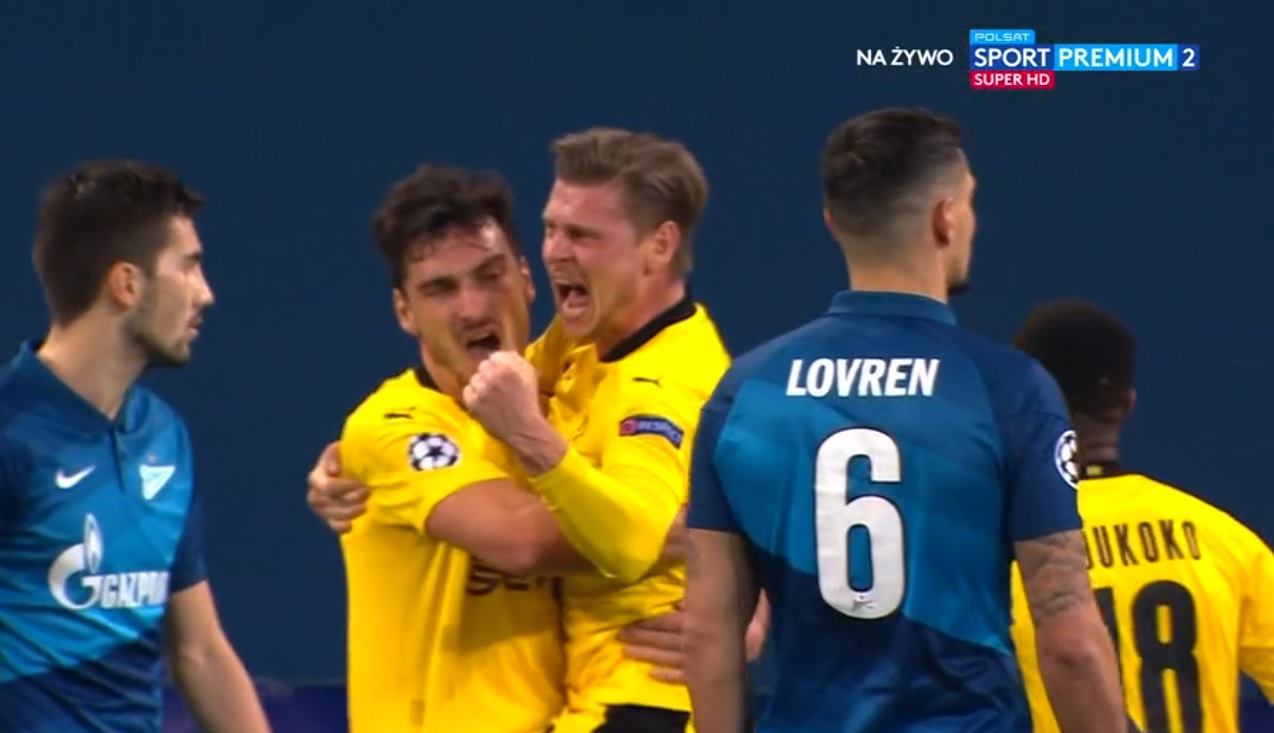 Gol Łukasza Piszczka i triumf Borussii Dortmund w grupie F Ligi Mistrzów. Lazio Rzym wywalczyło awans [WIDEO]
