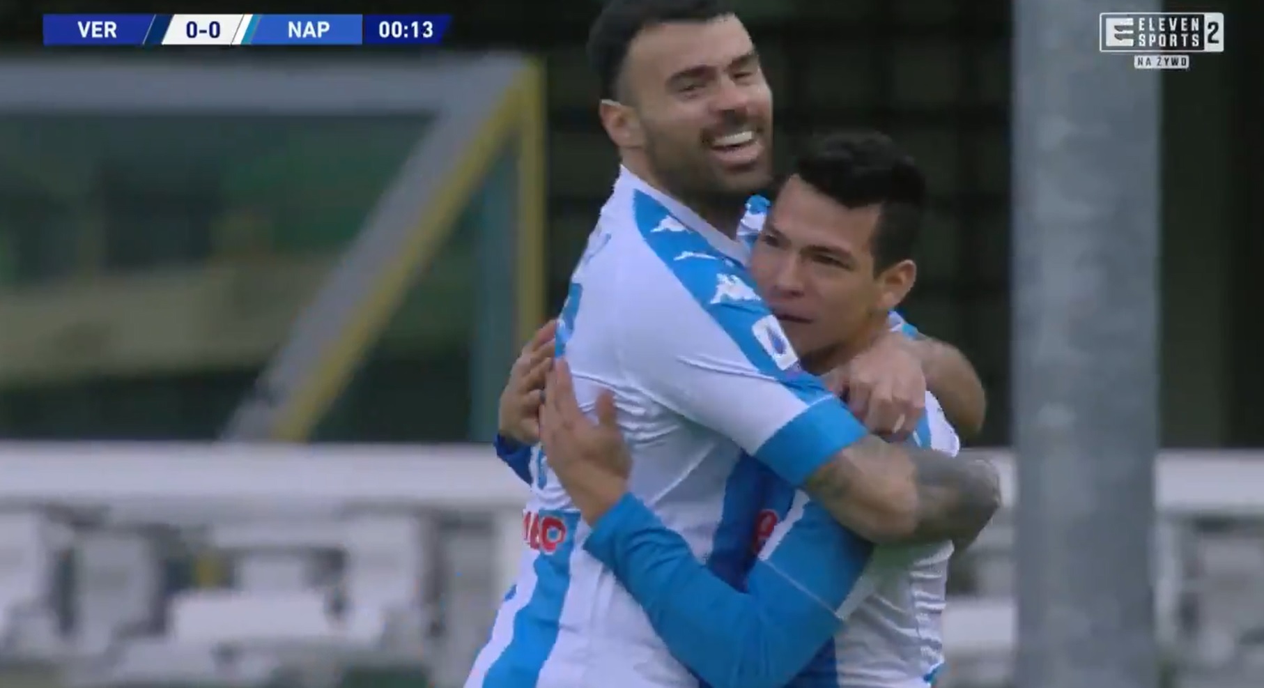Napoli trafiło w dziewiątej sekundzie, ale później było bezradne. "Azzurri" przegrali z Hellasem [WIDEO]