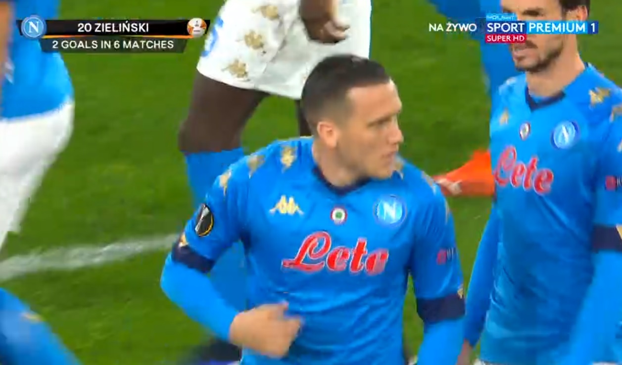 Błyskawiczny gol Piotra Zielińskiego w Lidze Europy! Polak dał Napoli nadzieję na odrobienie strat [WIDEO]