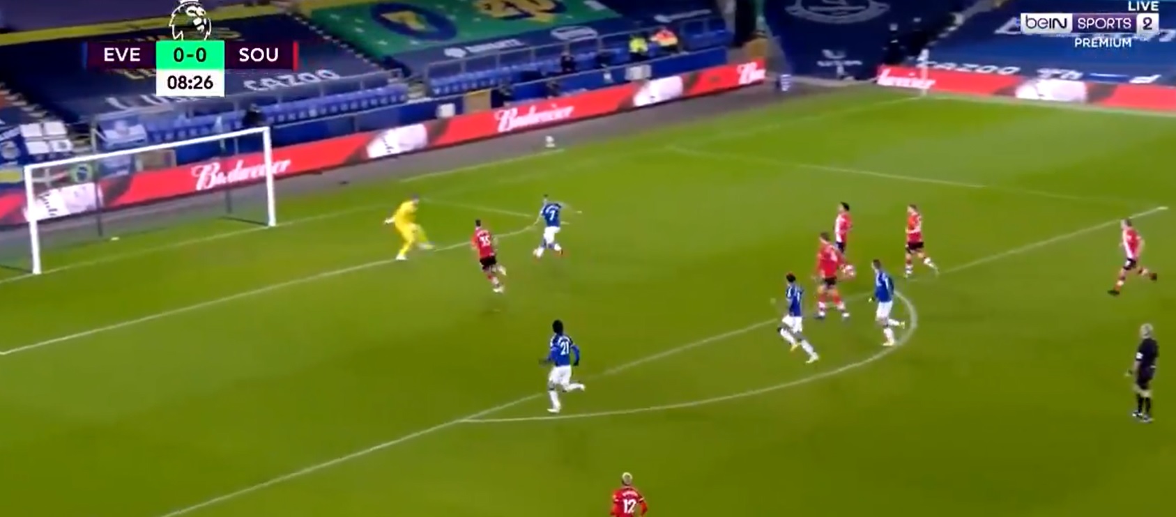 Southampton znów przegrało w Premier League. Jan Bednarek nie upilnował Richarlisona przy jedynym golu [WIDEO]