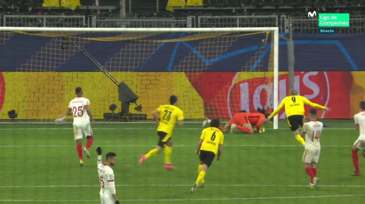 Co Erling Haaland krzyknął do bramkarza Sevilli? "Sam nie wiem, co to znaczy" [WIDEO]