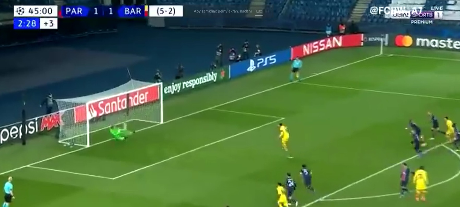 PSG wyeliminowało FC Barcelonę z Ligi Mistrzów! Cudowny gol i zmarnowany rzut karny Leo Messiego [WIDEO]