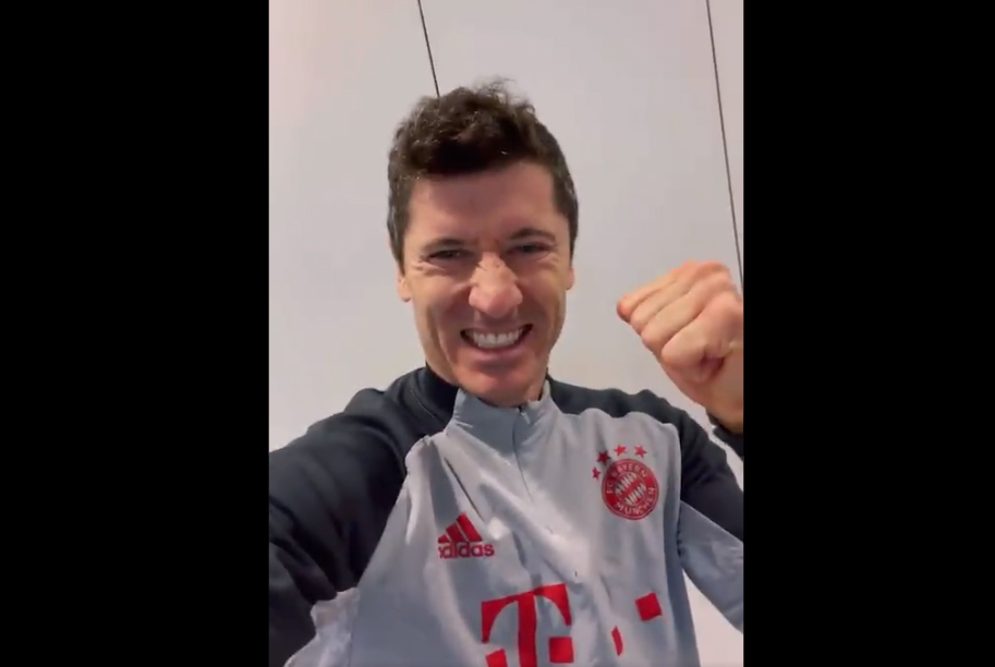 Robert Lewandowski zagrzewa kolegów do walki. "Wierzę w was!" [WIDEO]