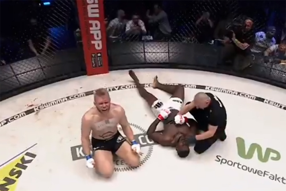 Izu Ugonoh znokautowany na KSW 60! "Ten biznes nie jest dla niego" [WIDEO]