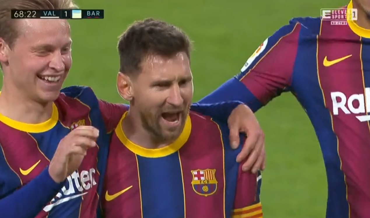 Pięć goli w meczu FC Barcelony. Dwie cudowne bramki, Leo Messi trafił z wolnego i zmarnował rzut karny [WIDEO]
