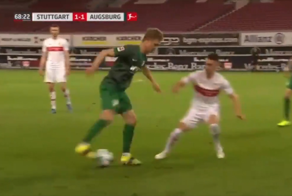 Świetna sztuczka techniczna Roberta Gumnego! Polak błysnął, ale Augsburg jest w coraz gorszej sytuacji [WIDEO]