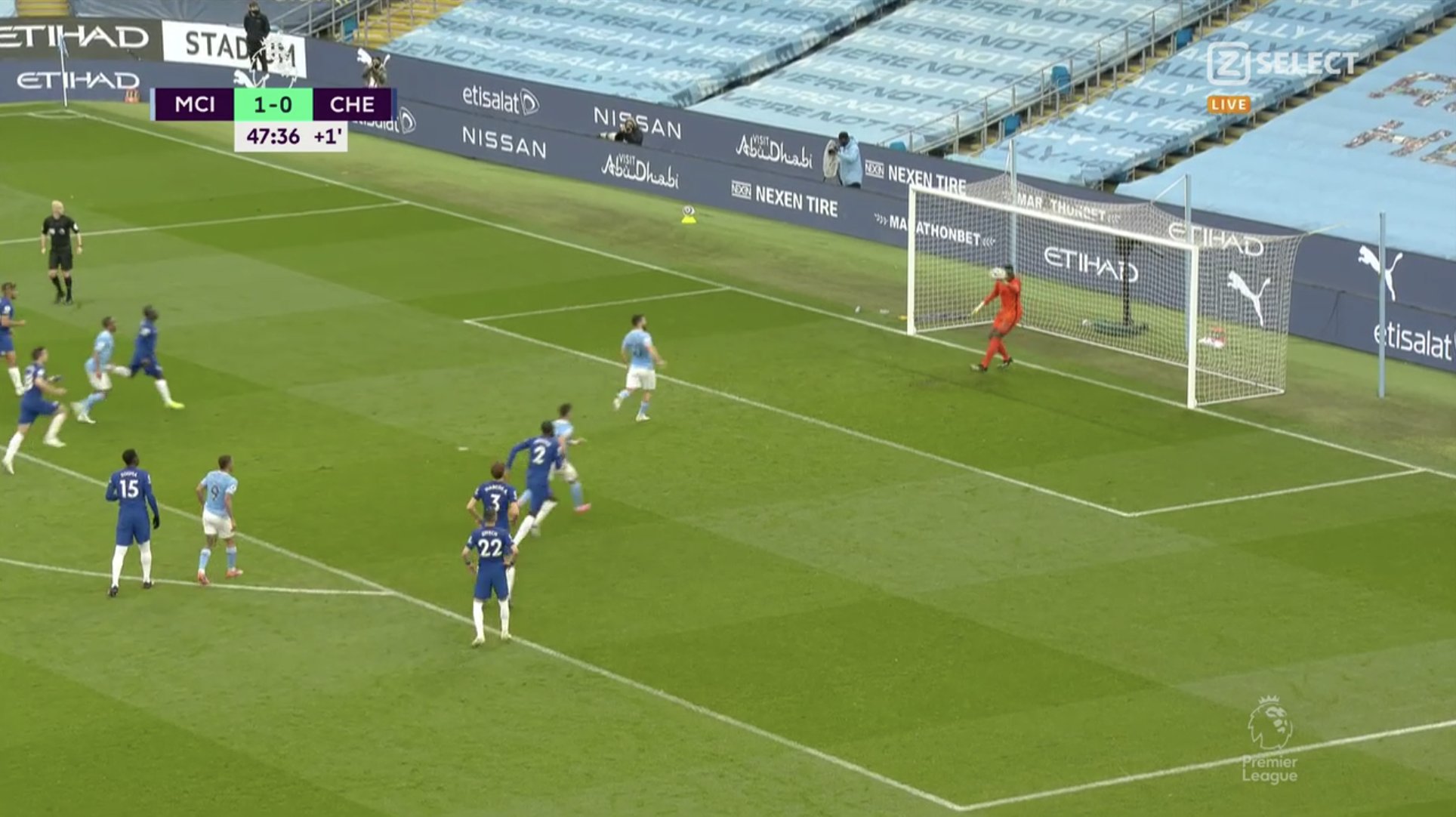 Kompromitacja Sergio Aguero w meczu z Chelsea. Chciał uderzyć z karnego jak Panenka [WIDEO]