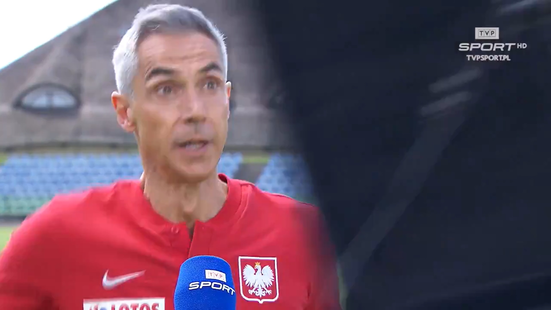 Paulo Sousa wykazał się refleksem. Spadła na niego… lampa [WIDEO]