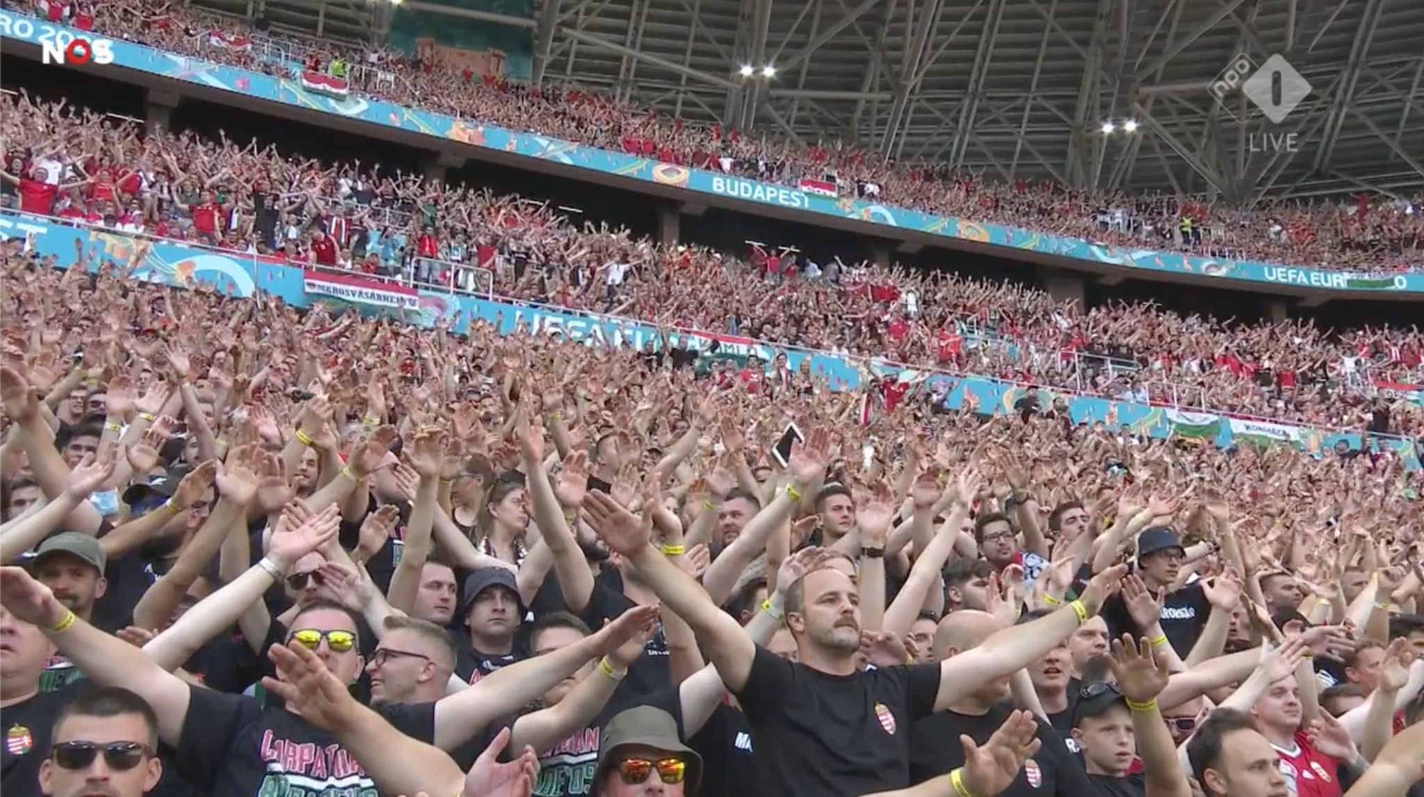 Popis węgierskich kibiców. Pierwszy pełny stadion na mistrzostwach Europy [WIDEO]